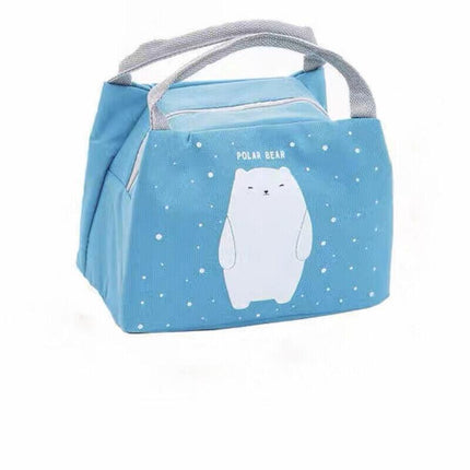 Portable Insulated Thermal Cooler Lunch Box Carry Tote Picnic Case Storage Bag 21x17x15cm - Aimall