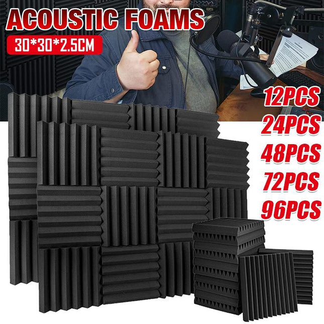 Sound Proofing Acoustic Panels Tiles Foam Studio Egg Shell Insulation Bass Traps - Aimall