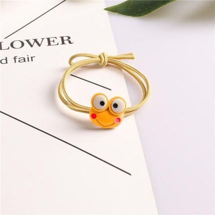 Cartoon Hair Rubber Hair Ring Frog Head Rope Hand Strap Couples Girl Hair Rope