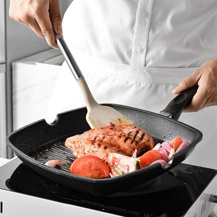 13PCS Silicone Kitchen Utensil Set Stainless Steel Handle Non-Stick Cooking Tool