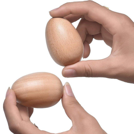 6pcs Musical Percussion Instruments Wooden Egg Shakers Rhythm Rattle For Kid Toy