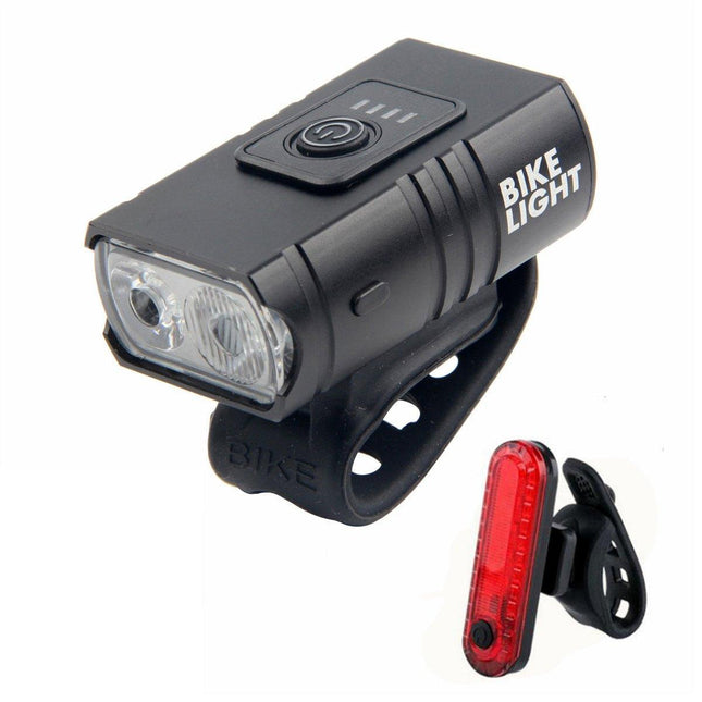 Bike Light Set Rechargeable LED Bicycle Lights Waterproof Front Rear Headlight