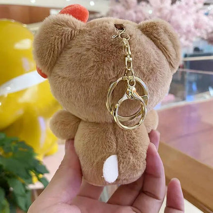 My Melody Cute Plush Doll Car KeyChain Backpack Small Pendant Stuffed Toy Gift AU - Aimall