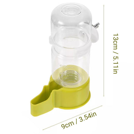 Pet Bird Waterer Automatic Water Feeder Adapter Parrots Cage Drinker Parrots