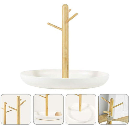 Branch Tray Desktop Storage Organizer Key Holder Rack for Living Room Entryway