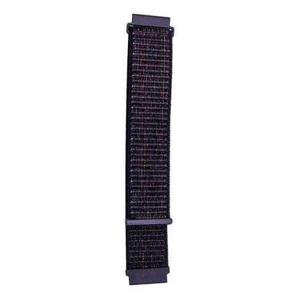 20mm Nylon Braided Sport Loop Velcro Watch Band Strap Compatible Replacement