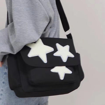 Japanese Style Female Pentagram Crossbody Bag Casual Shoulder Messenger Bag