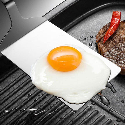Stainless Steel Cooking Shovel Teppanyaki Spatula Pancake Steak Flipper Tool