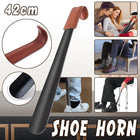 Genuine Leather Shoe Horn Black Metal Shoe Lifter Gift Shoe Horn Durable Tool
