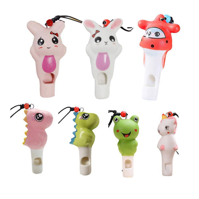 Animal Whistles Cute Cheap Gifts with Rope Noise Maker Kid Toy Party Favors - Aimall