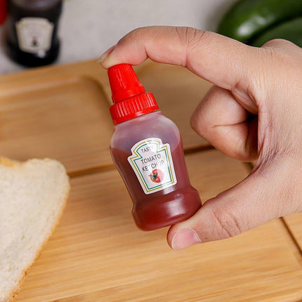 4pcs Mini Portable Sauce Box Condiment Dispensers for Picnic and Outdoor Use