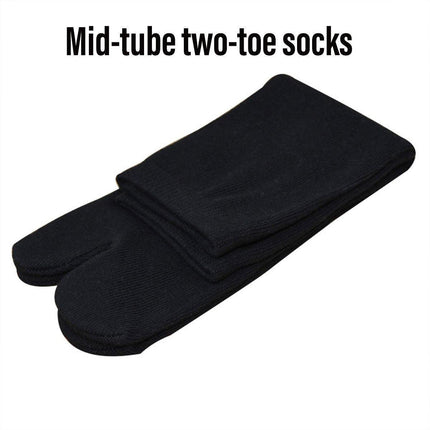 Two Toe Socks Japan Style Clog Props Hotel Bath Spa Socks Comfortable Tube Fit