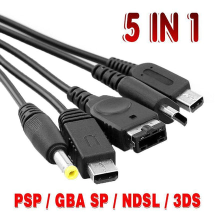 5in1 USB Charger Charging Cable for Nintendo NDSL / NDS /GameBoy Advance GBA SP - Aimall