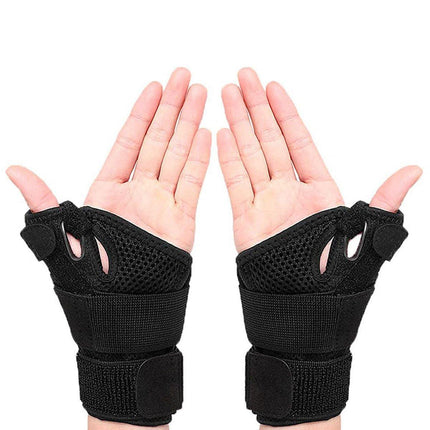1pc Black Sports Finger Protector Basketball Fitness Thumb Support Guard Sleeve
