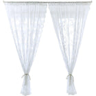 Elegant Lace Curtain Bedroom Window Door Screen Privacy Window Decor