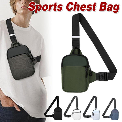 Sports Chest Bag Crossbody Backpack Mini Fashion Satchel for Outdoor Travel