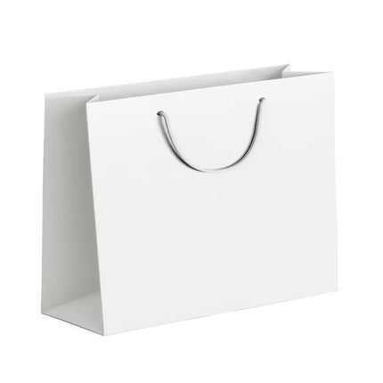 25X Kraft Paper Bags Gift Shopping Bag Carry White Pink Black Bag With Handles