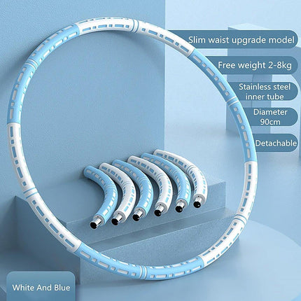 Detachable Weighted Hula Hoop Fitness Equipment for Home Exercise Use