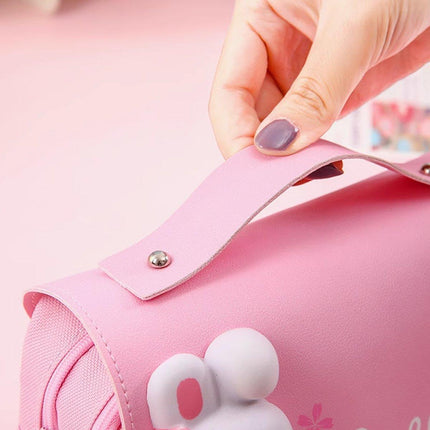 Functional Pencil Case Stationery Bag Pen Holder Storage Organizer for School
