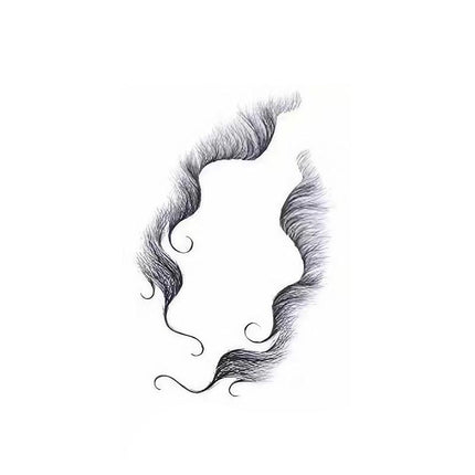 Baby Hair Tattoo Stickers Black Hairline Edge Decals Curly Women Stickers Fringe - Aimall