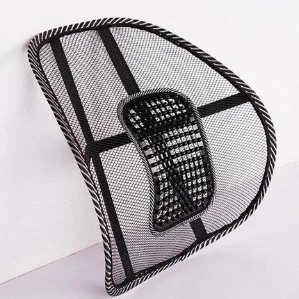 2x Mesh Lumbar Back Support for Office Home Car Seat Chair Truck Pillow Cushion - Aimall