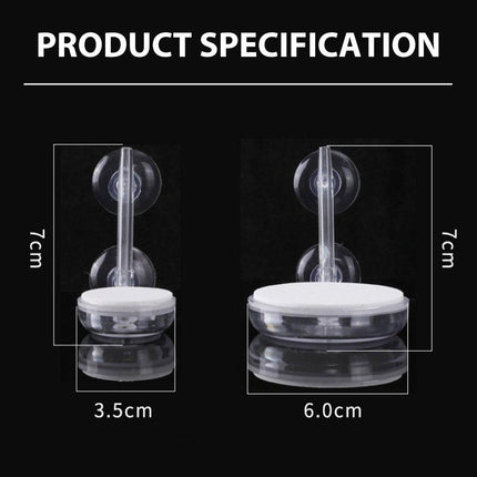 Quiet Bubble Stone Aerator Head Fish Tank Oxygen Pump Nano Air Disc Atomizer