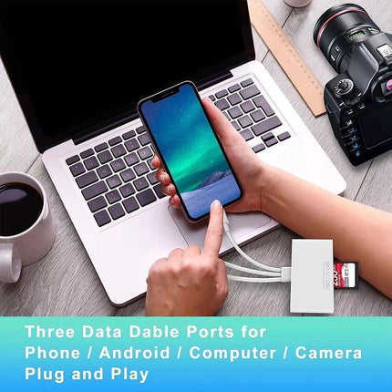 5-in-1 Multi Card Reader USB Adapter for SD Micro SD TF Memory Card Fast Transfer