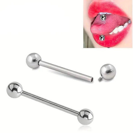 Hypoallergenic Body Piercing Jewelry Ear Bone Studs and Tongue Barbell Studs