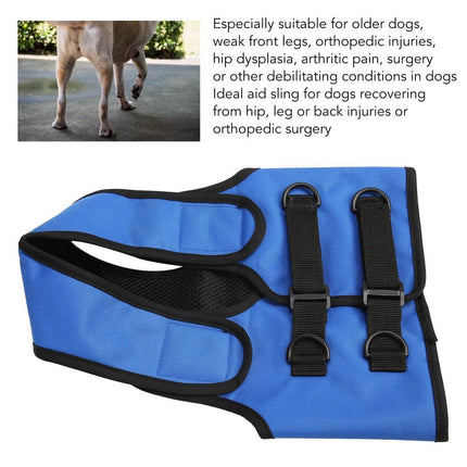 Oxford Cloth Pet Leash Forelimb Assistance Post-Operative Travel for Senior Dogs