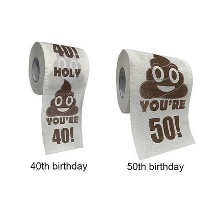 Prank Gag Printed Poop Funny Toilet Paper Roll Novelty Gag Gift for Pranks