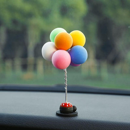 Bobblehead Shaking Head Toys Car Ornaments Car Dashboard Decor Nodding Balloon - Aimall