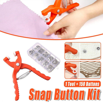 Snap Button Installation Tool Pliers Set Fastener Press Stud Kit Sewing Tool