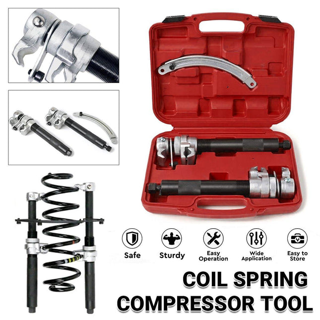 Heavy Duty Coil Spring Compressor Suspension Spring Clamp With Safety Bracket - Aimall