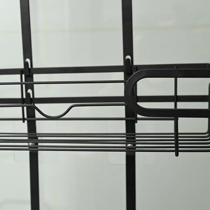 Perforation Free Toilet Bathroom Wall Shelf Household Shower Storage Organizer