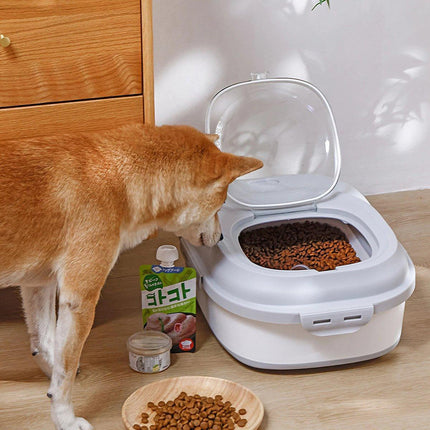 Folding Rice Flour Grain Bucket Moisture Insect Proof Large Storage Pet Dog - Aimall