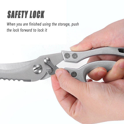 Stainless Steel Kitchen Scissors Multipurpose Ultra Sharp Utility Shears Tool