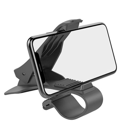 Cell Phone Holder Stand Universal HUD GPS On Car Non-slip Clip Dashboard Mount - Aimall