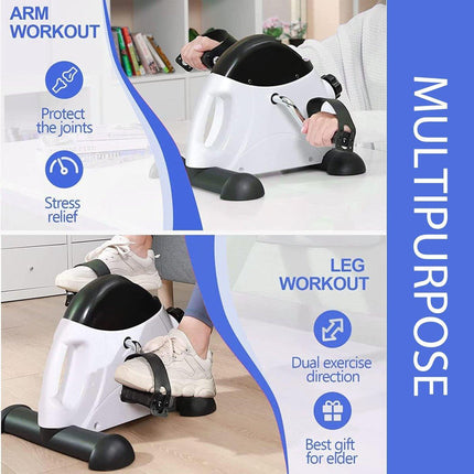 Mini Exercise Bike Pedal Exerciser for Seniors Rehabilitation Training Fitness