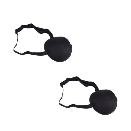 New 1/2PCS Eye Patch Eye Shade Concave Washable Adjustable Strap Black - Aimall