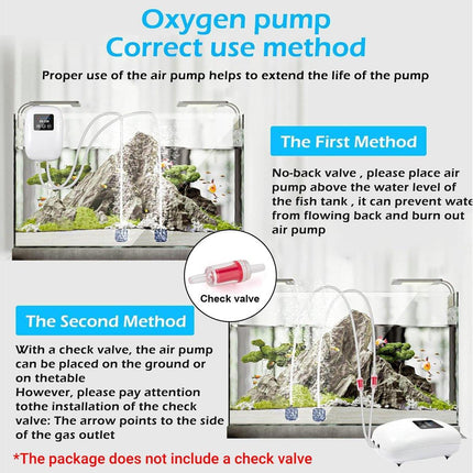 USB Rechargeable Portable Fish Oxygen Pump Silent Battery Aerator Dual-purpose