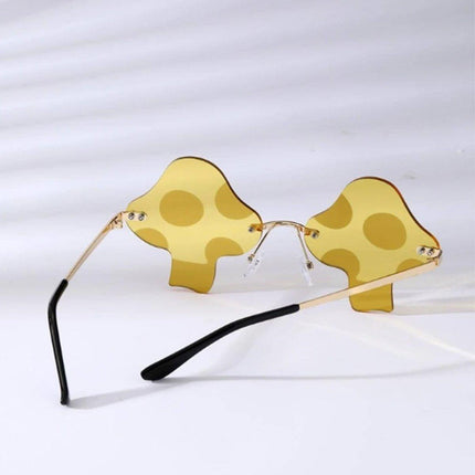 Decorations Party Favor Sunglasses for Women Eyewear Mushroom Shape Sun Glasses - Aimall