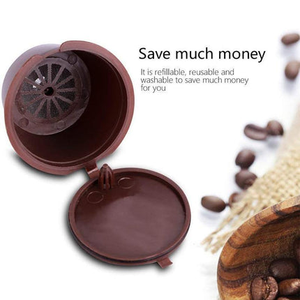 2 Sets Coffee Filter Pod dolce gusto Nescafe Capsule Cup Reusable Pod Refillable - Aimall