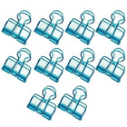 Solid Color Hollow Out Swallowtail Metal Binder Bookmark Clips Office Supplies - Aimall