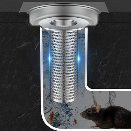 Bathroom Floor Drain Filter Anti-Blocking Hair Catcher Shower Sink Mesh Basket