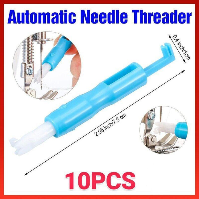 10Pcs Automatic Needle Threader Easy Insertion Handle For Sewing Machine Tools - Aimall