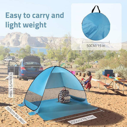 Automatic Pop Up Beach Tent UV Protection Portable Sunshade Shelter Outdoor