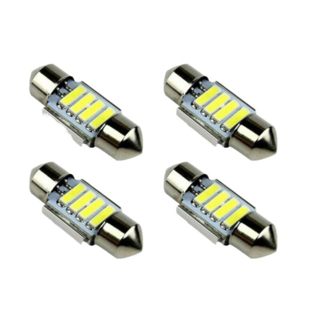 31MM FESTOON 7020 4SMD LED 4x INTERIOR DOME MAP LIGHT BULB GLOBE 12V - Aimall