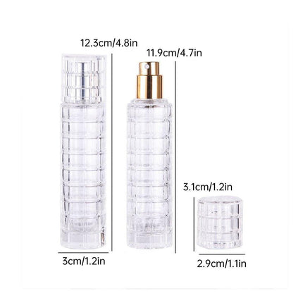 2pcs 30ml Travel Refillable Cosmetic Spray Bottle Empty Mist Pump Container Set