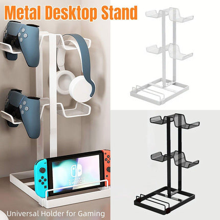 Headphones and Game Controller Holder Stand Desk Bracket for Accessories Display