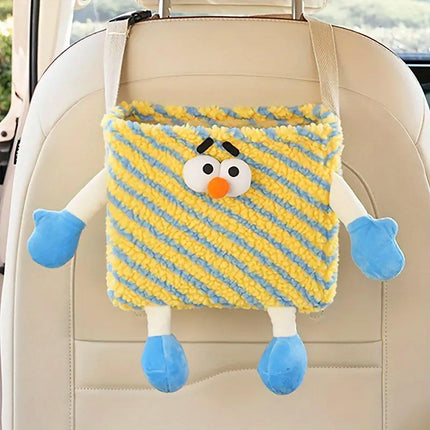 Car Wastebasket Seatback Hanging Storage Bin for Car Trash and Organizing